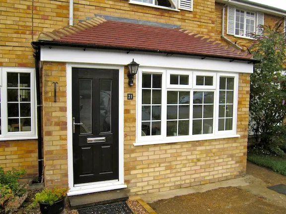 Front entrance porch installed by Chessington porch installers